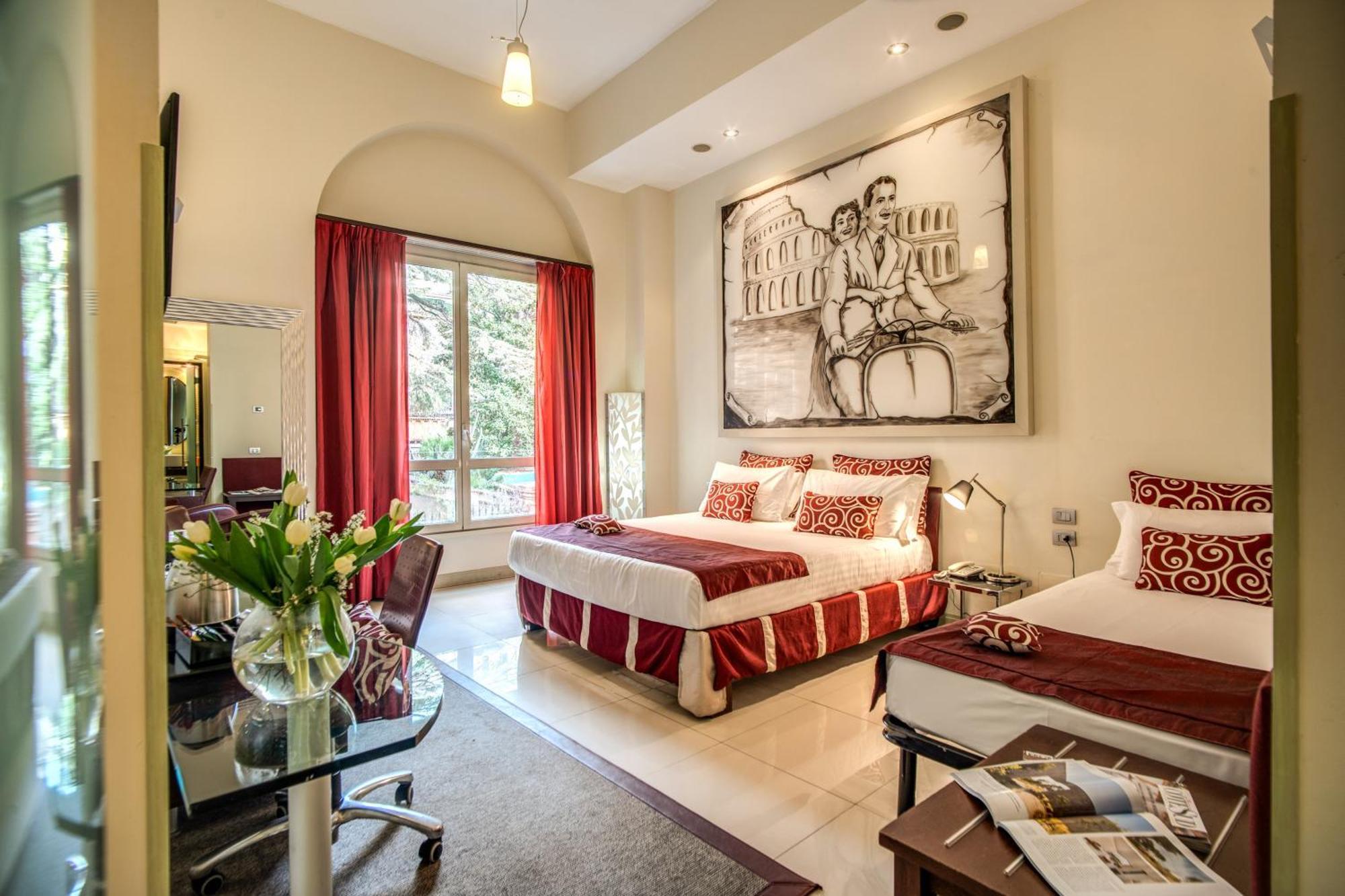 La Griffe Hotel Roma Exteriér fotografie A room at the hotel